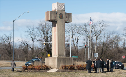 The Maryland World World 2 monument was allow to continue standing on the basis that many other war related structures, such as gravestones, take on this shape as well.