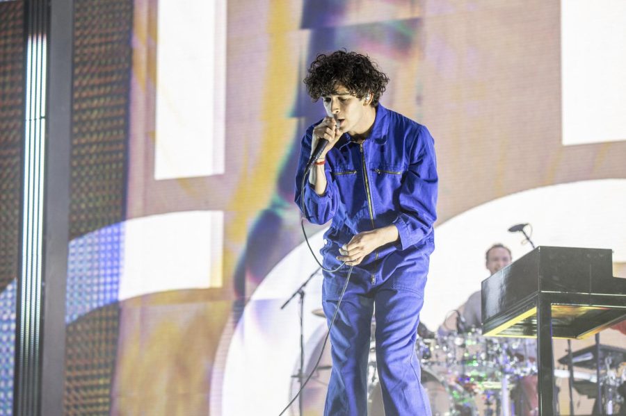Matty Healy performs at Coachella Music Festival in 2-19.