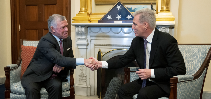 McCarthy meets with the King of Jordan at the White House in order to reaffirm the bond between the United State. and Jordan,