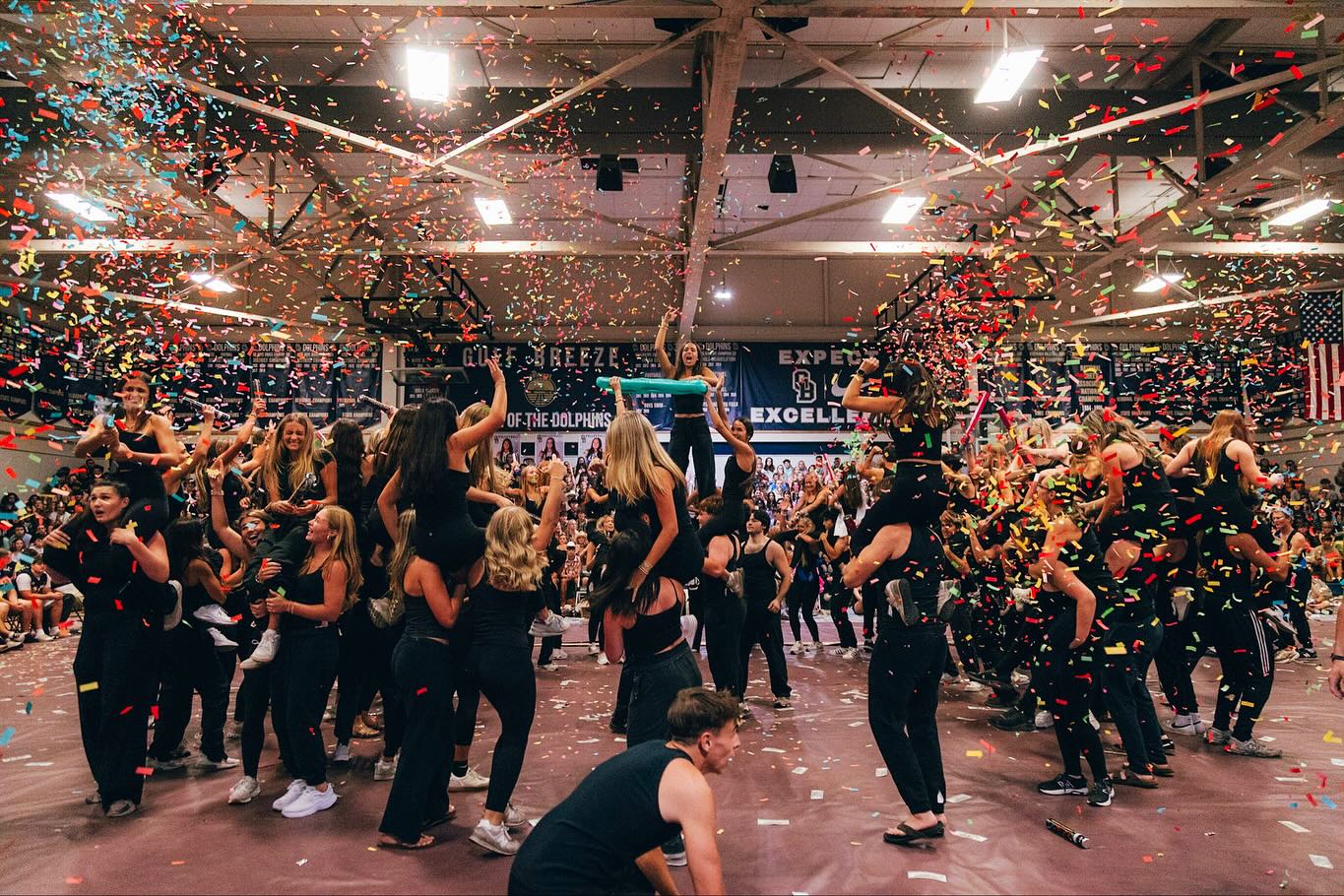 GBHS seniors during a pep rally, 2025